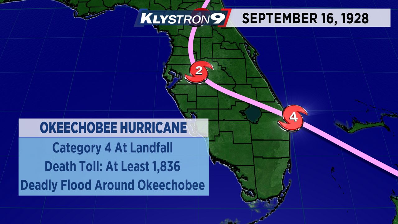 Okeechobee Hurricane of 1928 killed more than 2,500 in FL